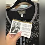 Bob Mackie  Wearable Art Black Sequin Beaded Cardigan Metallic Plus Size 3X MWT Photo 3
