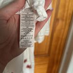 Free People  Ruched White embroidered off shoulder dress Photo 4