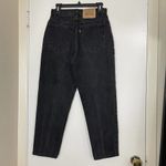 Levi's Vintage  Orange tab tapered High waist black jeans 90s SZ 10short 15921 Photo 4