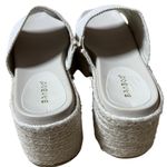 Bamboo  Espadrille Platform Sandals | Size 8 | Neutral Woven Slide Photo 2