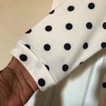 Cherish  white and navy blue polka blouse Photo 4