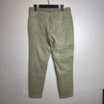 J Jill Straight Leg Cargo Pant Size 10 Olive Green Cotton Tencel Casual Everyday Photo 5