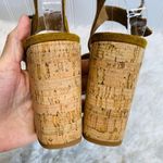 Free People Brook Suede Platform Heels Cork Sole Mustard Gold Camel Sz 40 Photo 7