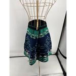 M Missoni Floral Jacquard Knit Skirt Teal Women’s Size 42 Pull On Blue Photo 7