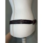 Brighton Women’s  Dark Brown Belt Woven Leather 38 Photo 1