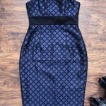 Plenty By Tracy Reese • Nadia blue jacquard dress sheath strapless party Photo 0