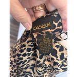 Cacique  Vintage 90's Lingerie Chemise Small Slip Dress Leopard Silk Photo 4