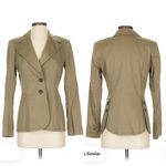 Escada Vintage Olive Green‎ Blazer Size 36 Green Photo 1