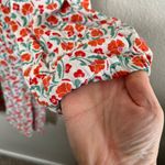 Boden USA Boden Womens Ditzy Floral Print V Neck Linen Long Sleeve Dress 14L Photo 7