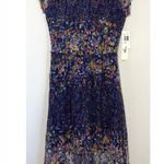 Love Reign  Navy Lace/Multicolor Floral Dress Photo 1