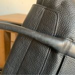 CUYANA Trapeze Large Satchel Black Pebbled Leather Top Handle‎ School Work Bag Photo 4