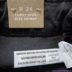Madewell NEW  Curvy High-Rise Skinny‎ Jeans in Black Sea, 24 Photo 11