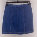 PacSun button up skirt with embroidered flowers Photo 1