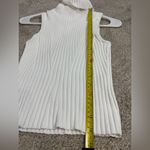 STAUD  Sleeveless Ribbed Turtleneck Callum Sweater Top XS designer ivory white Photo 4