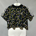 Adidas  Tulip Print Cropped T-Shirt size Medium Photo 2