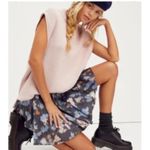 Free People Sway My Way Mini Skirt Women’s Small Dark Floral Flowy Boho Coquette Photo 5