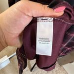 Maurice's  Open Front Blazer Long Line Navy Blue Red Plaid Business Casual Stretch Photo 3