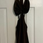 Peppermayo  Brown Satin Cutout Mini Dress Photo 1