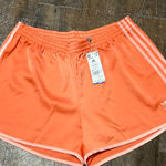 Adidas Women’s  sprinter shorts in semi coral! NWT 3 Strip Size XL Photo 0