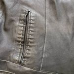CAbi Black Leather Jacket With Contrast Top Stitching (runs very small) Photo 10