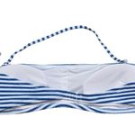 J.Crew New Textured Striped Bandeau Bikini Swim Bathing Suit Top Womens Size 2X Photo 3