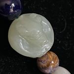 Year of the Rat Pendant Tassel Mixed Gemstone Glass Cloisonné Bead Necklace Green Photo 4