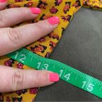 Urban Outfitters Floral Front Slit Midi Dress XS Mustard Boho Romantic Fall Photo 12