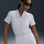 Nike NWT Women's Dri-FIT Tour Short-Sleeve Blade Jacquard AOJ Golf Polo Sz S Photo 0