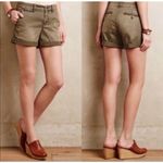Anthropologie Anthro Pilcro Sz 27 Shorts Hyphen Chino Mid Rise Flat Front Cotton Blend Women’s Photo 1