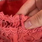 ASTR  the label crocheted lace bodycon sheath halter dress cross straps size M Photo 10