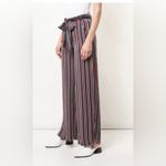 frame denim Frame Easy striped charmeuse wild leg pants MEDIUM Photo 2