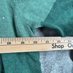 Quacker Factory  Cardigan Sweater Womens M Green Embellished Snowflake Open Front Photo 12