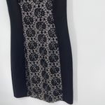 Enfocus Studio Lace Sheath Dress Sz 6 Gothic Nude Illusion Party Cutout Witchy Photo 2