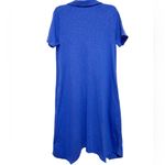 Soft Surroundings  Royal Blue Cotton Short Sleeve Dress Boho Cottagecore  XS Photo 2