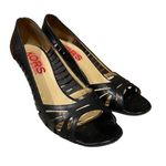 Michael Kors  Black Pumps Size 8 Women's Heels Sz 8 Carmen Cage Heels Photo 0