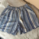 Briggs New York Briggs Linen Blend Striped Drawstring
Shorts Women's Size Small Photo 0
