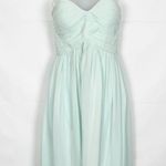 Donna Morgan  Silk Bridesmaid Sweetheart Strapless Dress Size 2 Photo 1