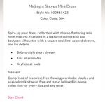 Free People Free-est Midnight Shore Mini Dress in Coconut Milk Size L Photo 2