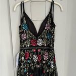 Mac Duggal NWT Black Embellished Floral Sequined Gown 6 Photo 6