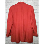 Lands' End Vintage women’s coral linen blend casual office blazer size 18. Photo 2