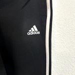 Adidas  Classic Three Stripe Jogger Sweatpant Womens Size Medium Black White Photo 2