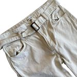 Reformation  Cynthia Belted High Rise Straight Jeans Ivory Cream Photo 4