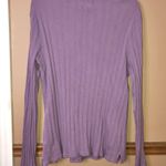 Pact Ribbed Notch Neck Long Sleeve Shirt Purple XXL Photo 1