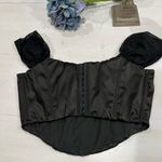 Tic Toc Black Corset with see through thick straps size‎ M Photo 4