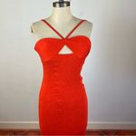 Staud Gianna Halter Maxi Dress in Orange Size 2 Photo 3