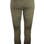 Adidas x Stella McCartney Green High Rise Zebra Athletic Leggings Pants Size XS Photo 2