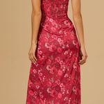 Altar'd State NWT Altar’d State Red Ruth Corset Satin Maxi Dress. Size XL Photo 4