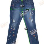 Melissa McCarthy Seven7 Paint Splatter Embroidery Slimming Skinny Jeans Size 22W Blue Photo 3