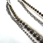 Chico's Chico’s layered rhinestone and faux pearl multi-strand two tone necklace‎ Photo 2