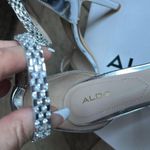 ALDO Prommy silver rhinestone heels Photo 3